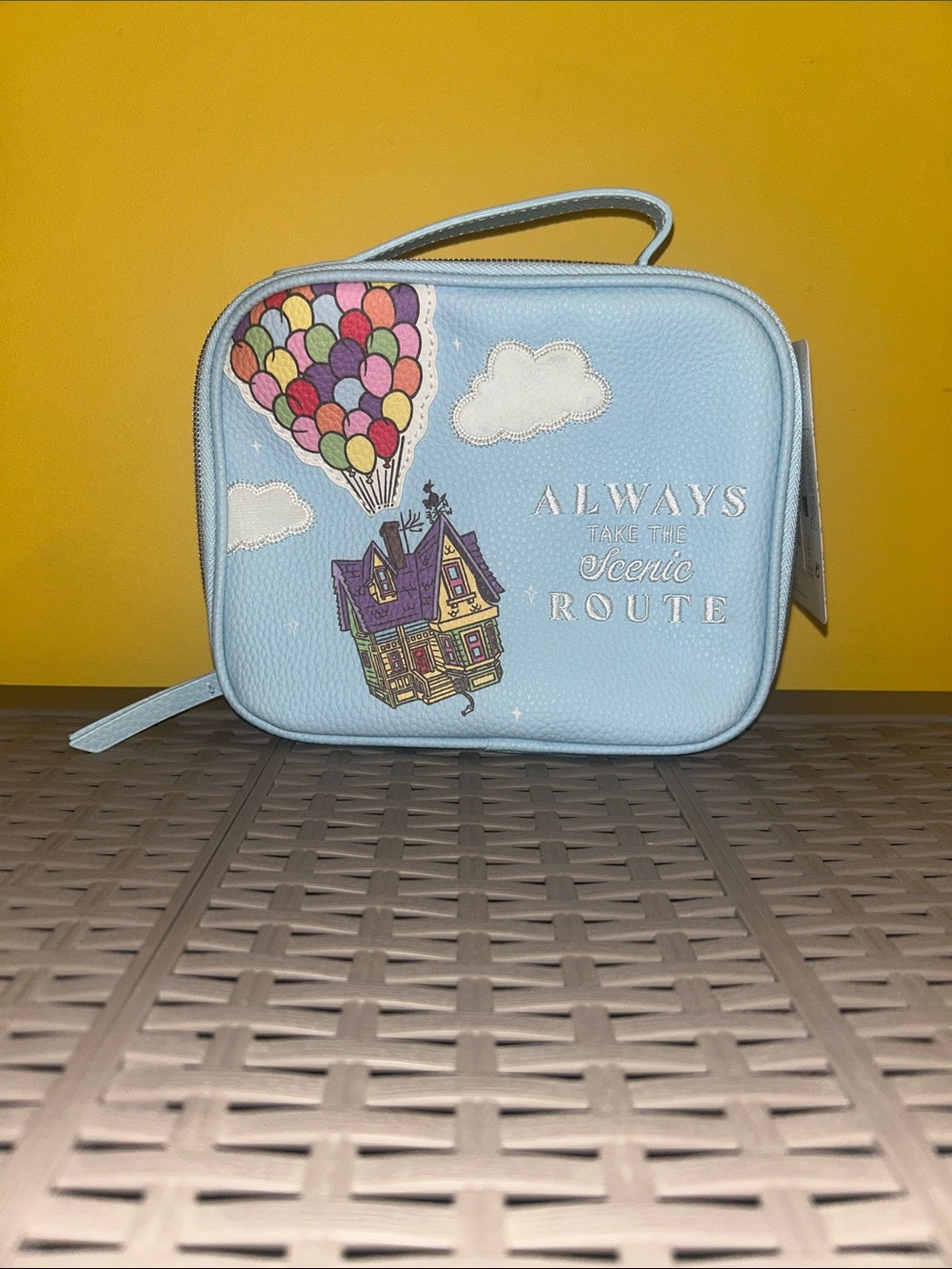Pixar’s Up x Primark 'Always Take the Scenic Route' Cosmetic/Multi Use Bag. NWT.